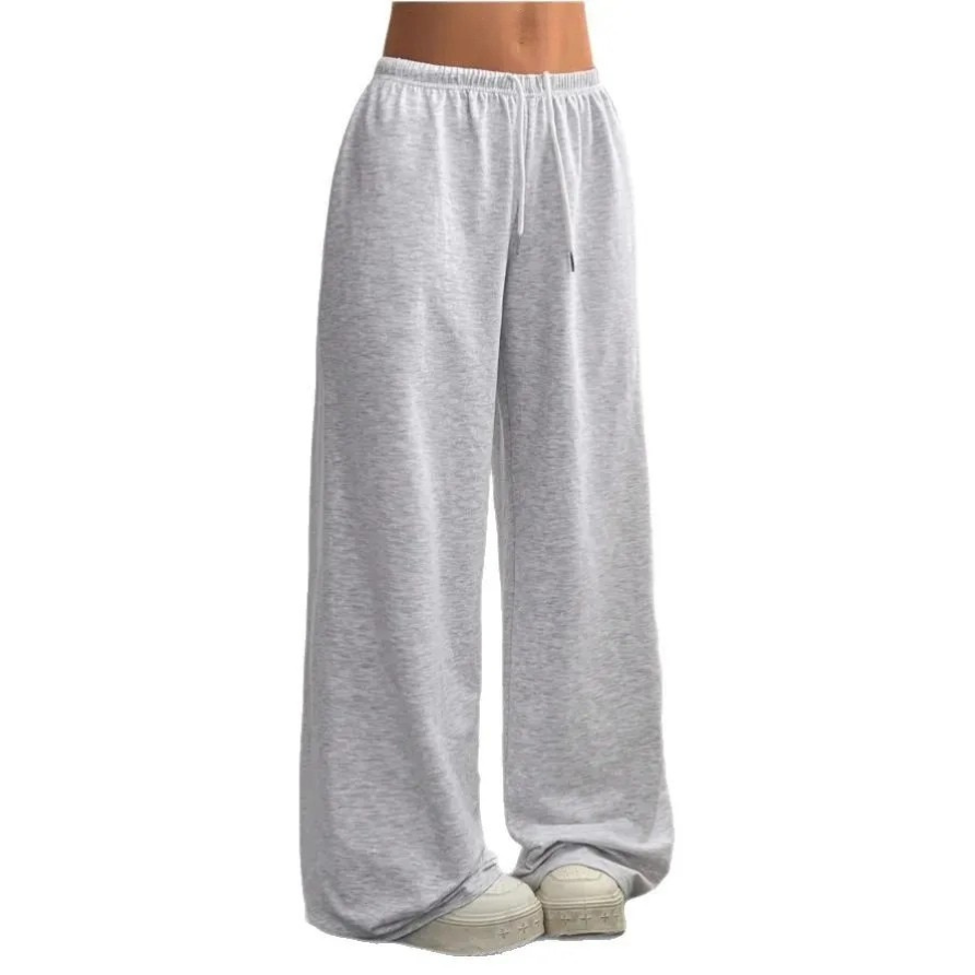 Dame Loungebukser – Komfortable Bukser med Vide Ben og Elastisk Talje