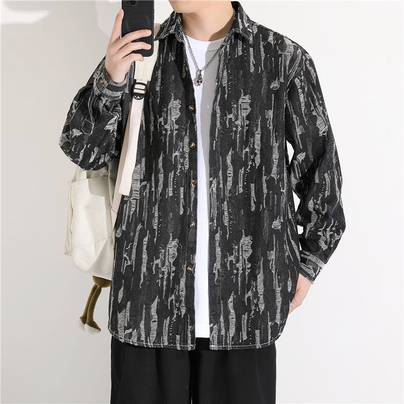 Herrejakke med stilfuld omkragning til enhver lejlighed