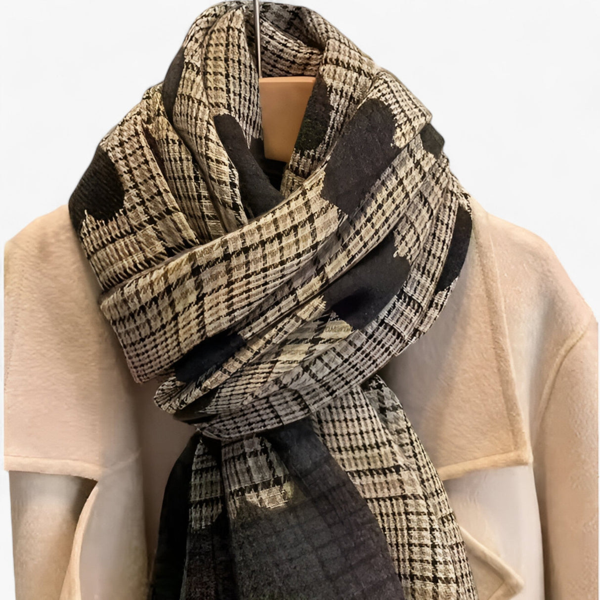 Heart Wrap Scarf – Warm & Stylish Women's Scarf for Winter