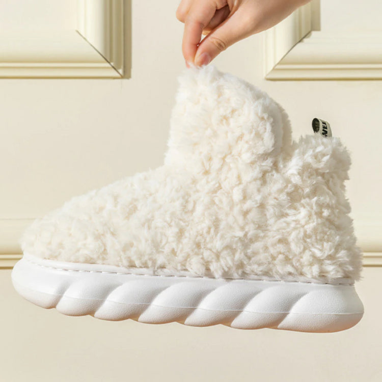 Fluffy Dame Winter Slippers – High Warm Cozy Slippers