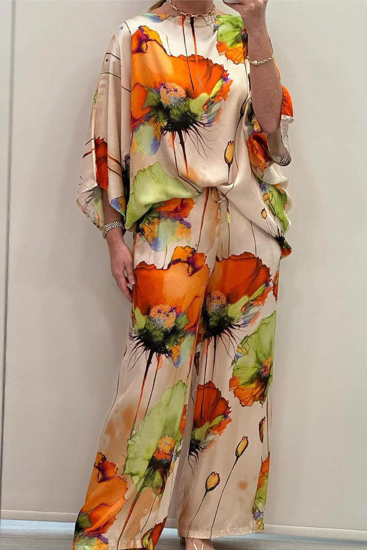 2-delt Satin Loungewear Sæt til Kvinder