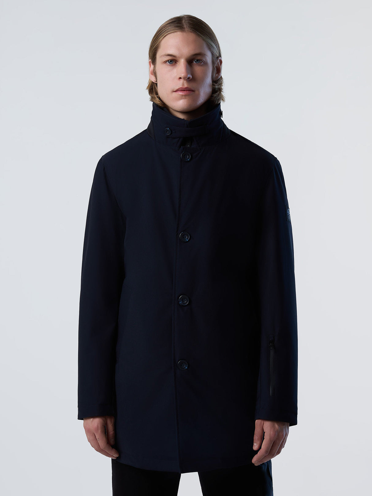 Tredelt Trenchcoat til Herrer af Genanvendt Materiale