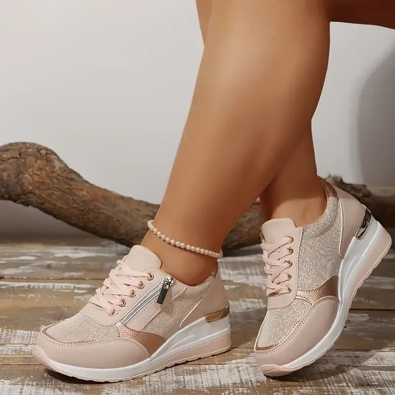 Stilfulde Dame Sneakers med Komfort og Klasse