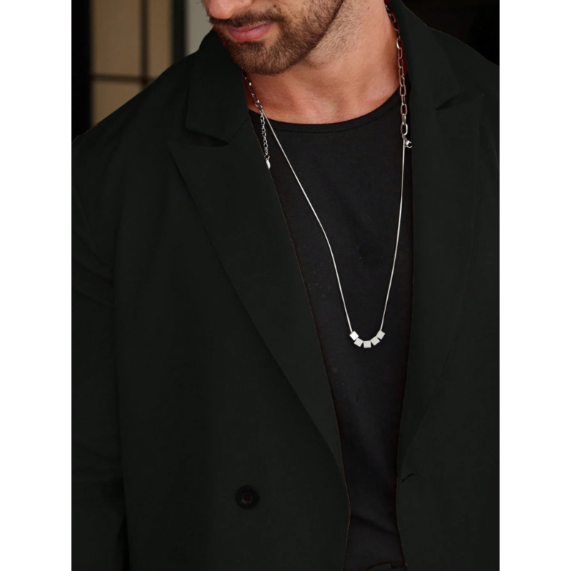 Men's Two-piece Set – Stylish Casual Set with Jacket and Trousers