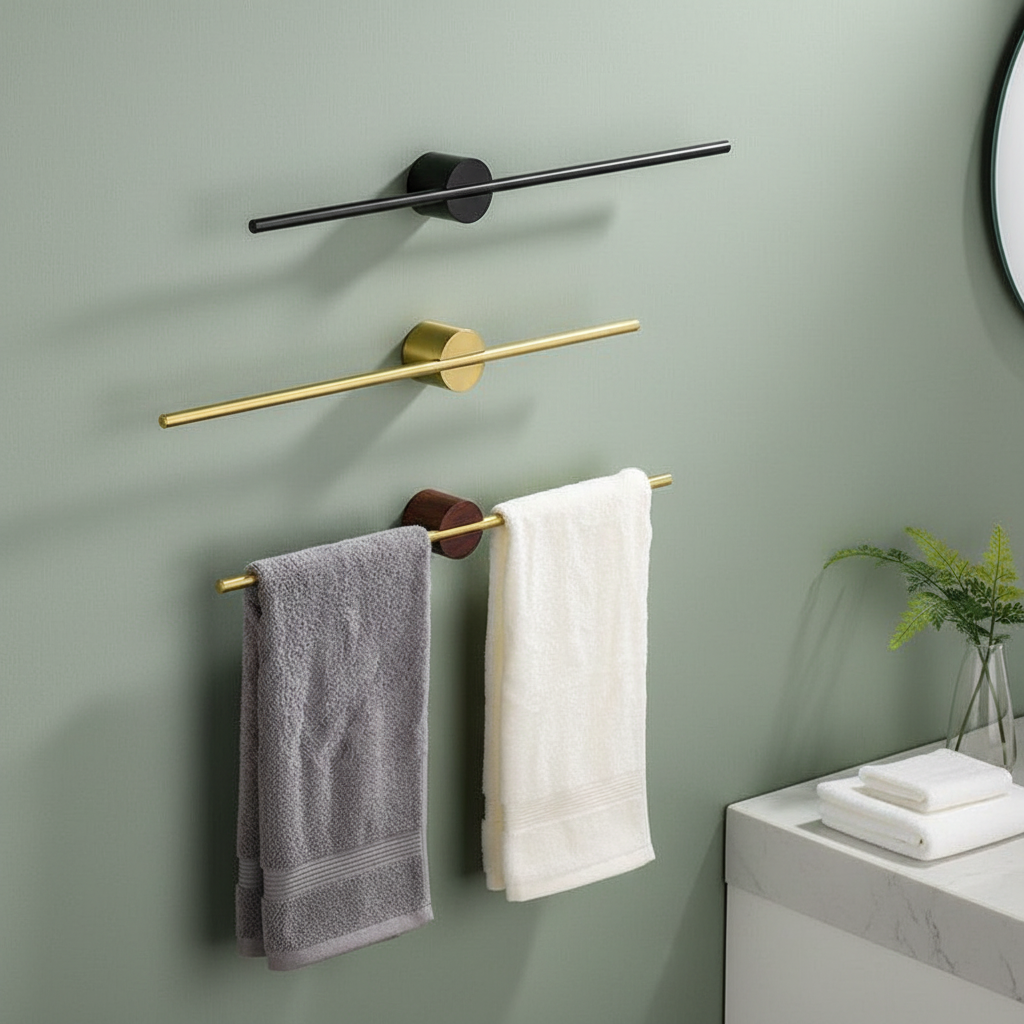 Moderne Metal Håndklædeholder til Badeværelse – Elegant & Pladsbesparende