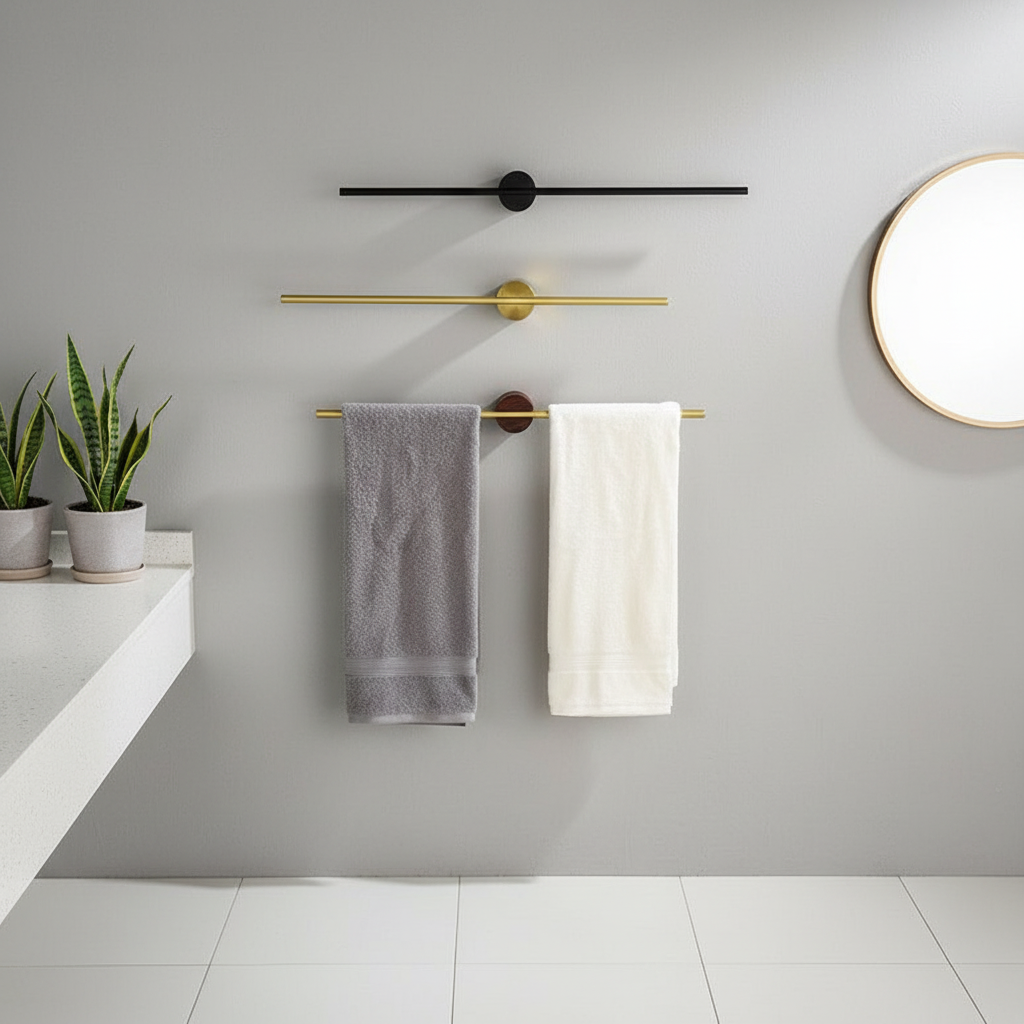 Moderne Metal Håndklædeholder til Badeværelse – Elegant & Pladsbesparende