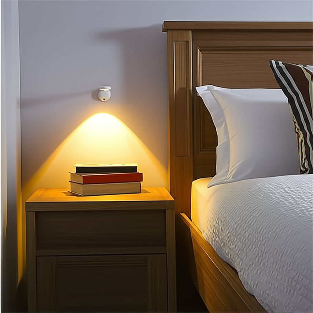 Trådløs LED-spot med bevægelsessensor og 360° justerbarhed