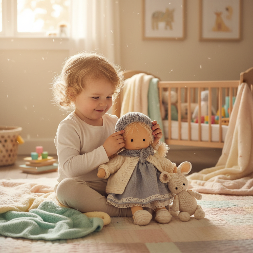 Håndlavet Waldorf Krammedukke til Børn