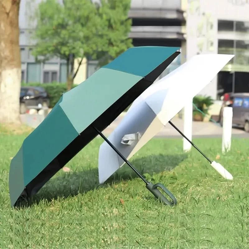 Automatisk Sammenklappelig Paraply – Kompakt & UV-beskyttende Design