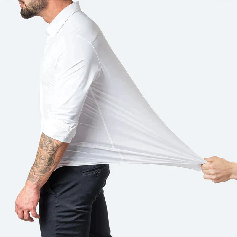 Stretch Skjorte til Mænd | Komfortabel og Stilfuld med Super Stretch Teknologi
