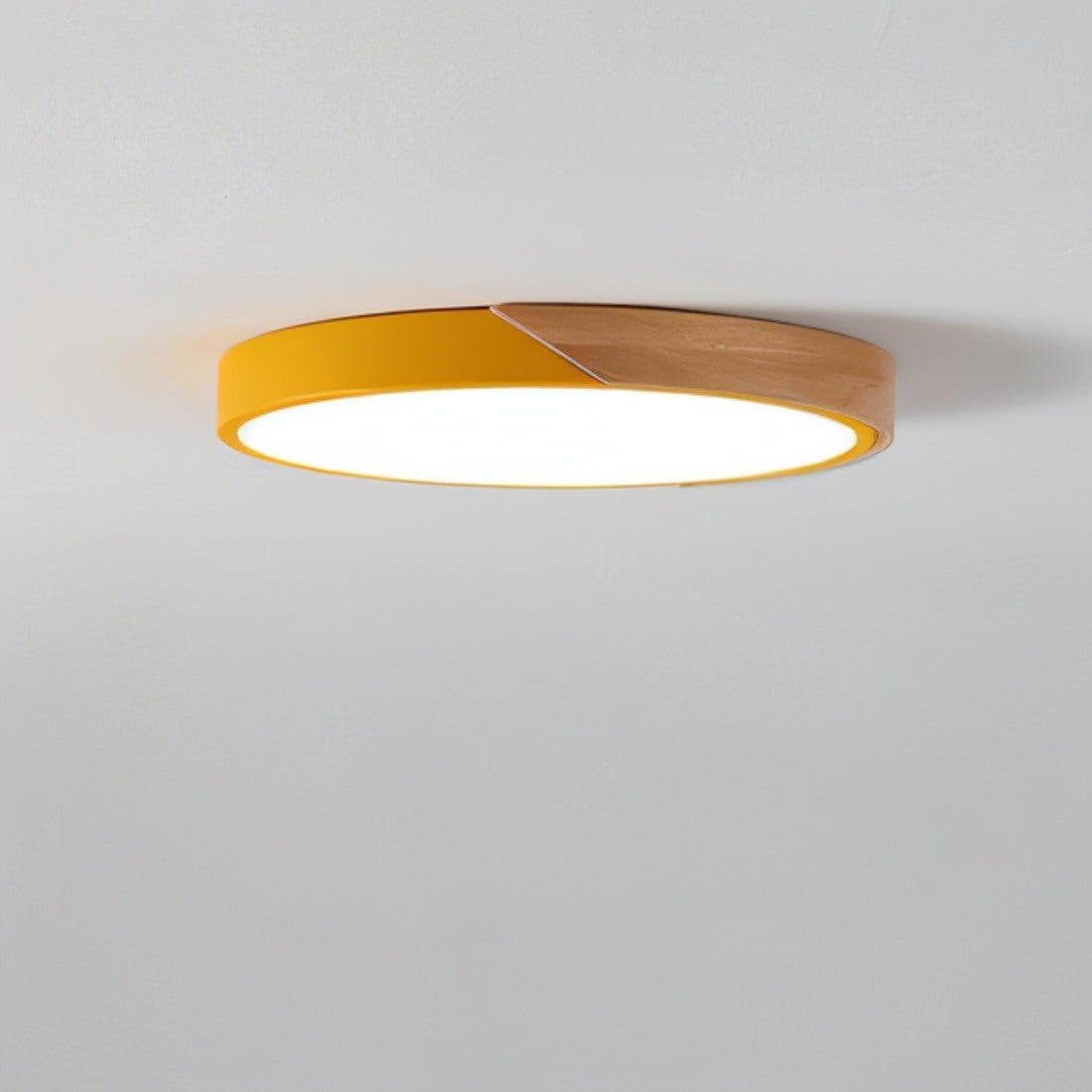 LumaLite - Stilfuld LED loftlampe med træ og akryldiffuser