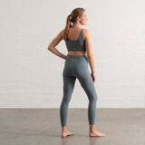 Yoga Leggings Høj Taljebånd Blå