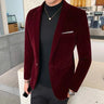 Velour Blazer til Herrer - Elegant og Komfortabel