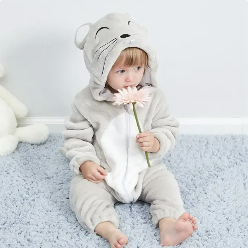 CozyCritters Baby Bodystockings - Sød dyretrøst til din lille