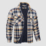 Herre Flannel Vintervest med Vatteret Foring