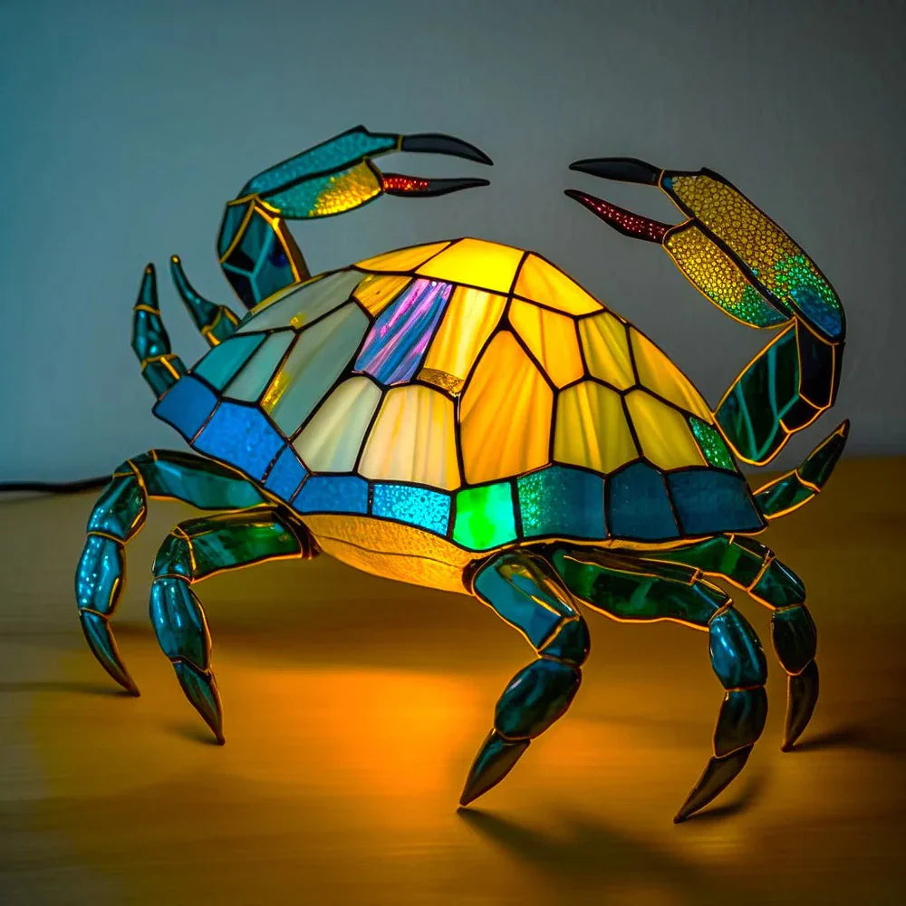 Kunstnerisk Bordlampe med Dyremotiver