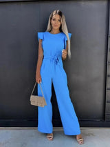 Elegant og Komfortabel Jumpsuit med Sommerfugleærmer