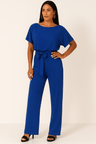 Jumpsuit med Justerbart Taljebånd og Elegant Pasform