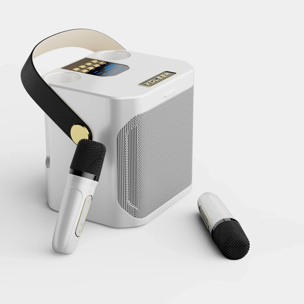 Bærbar Karaoke Bluetooth Højttaler med 360° Surround og Subwoofer