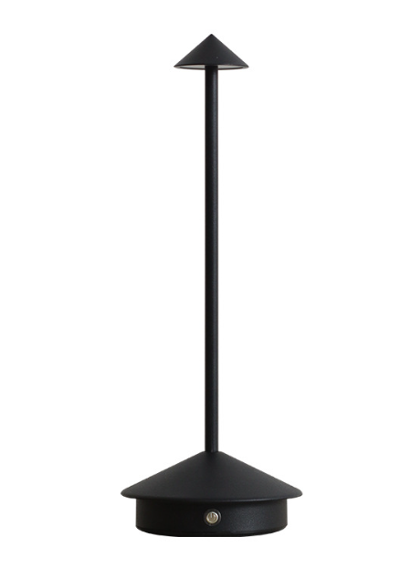 Minimalistisk LED Bordlampe - Vandtæt, Dæmpbar og Ledningsfrit Design