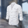Trendy langærmet poloshirt til herrer