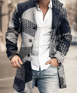 Men's Long Coat – Stylish Elegant Overcoat for Autumn & Winter