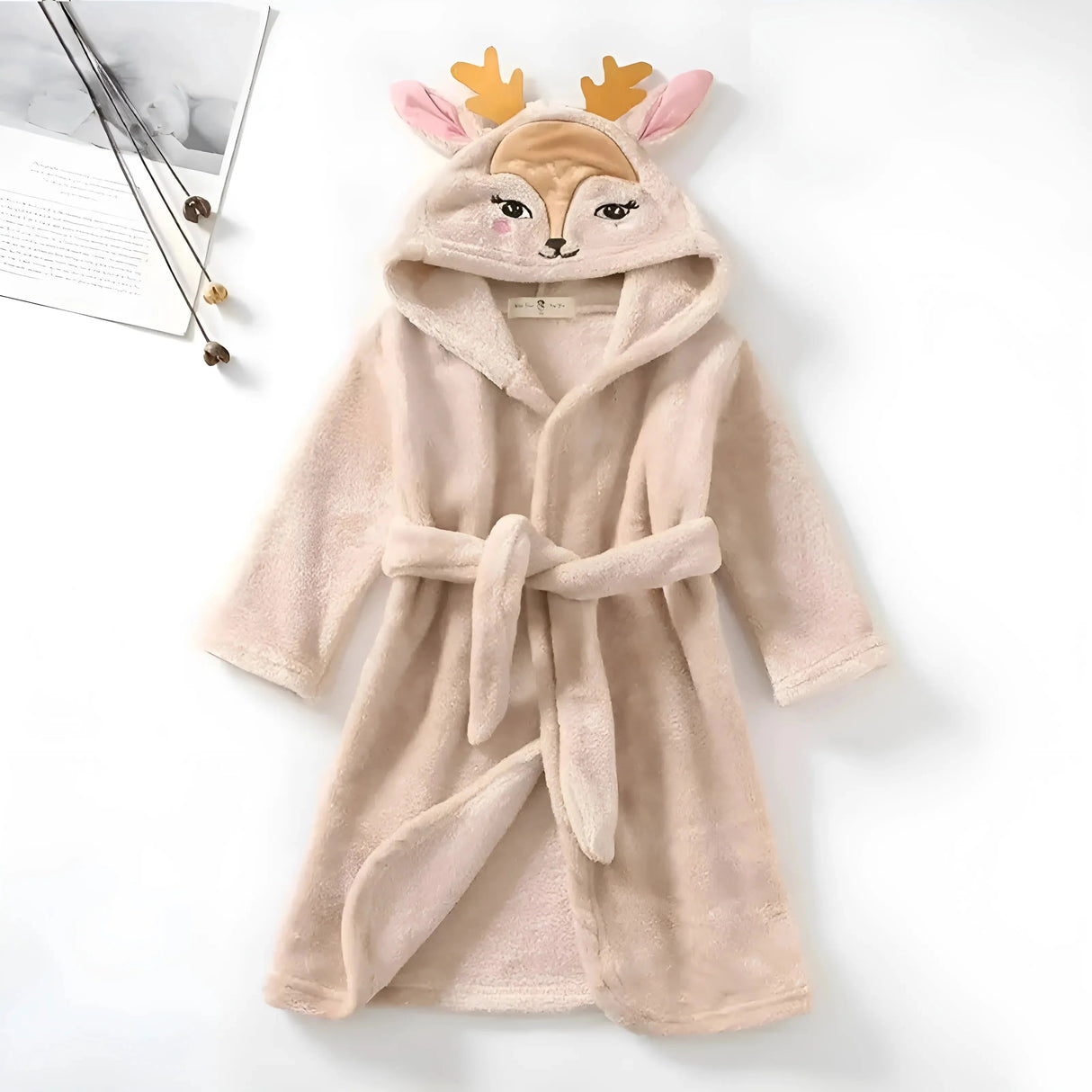 Børnehoodie med Sødt Rådyrmotiv