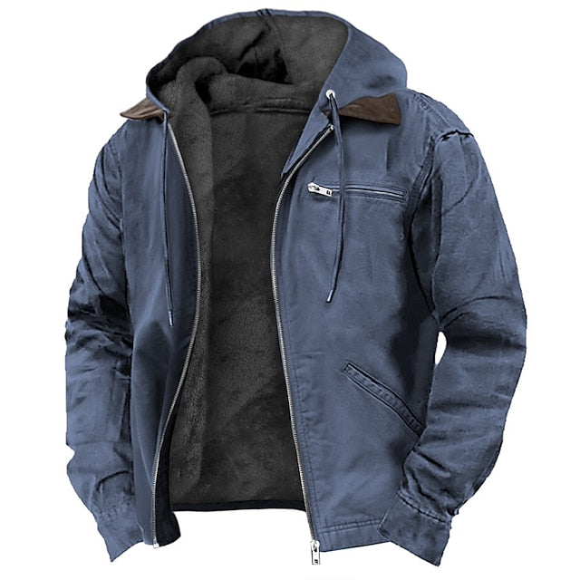 Men's Fleece Jacket – Warm Winter Jacket with Soft Lining