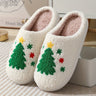 Christmas slippers for women – warm winter slippers with festive design