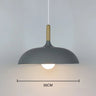 Moderne Skandinavisk Egetræ LED Loftlampe