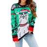 Dame julesweater – Farverig festtrøje med iøjnefaldende julemotiv