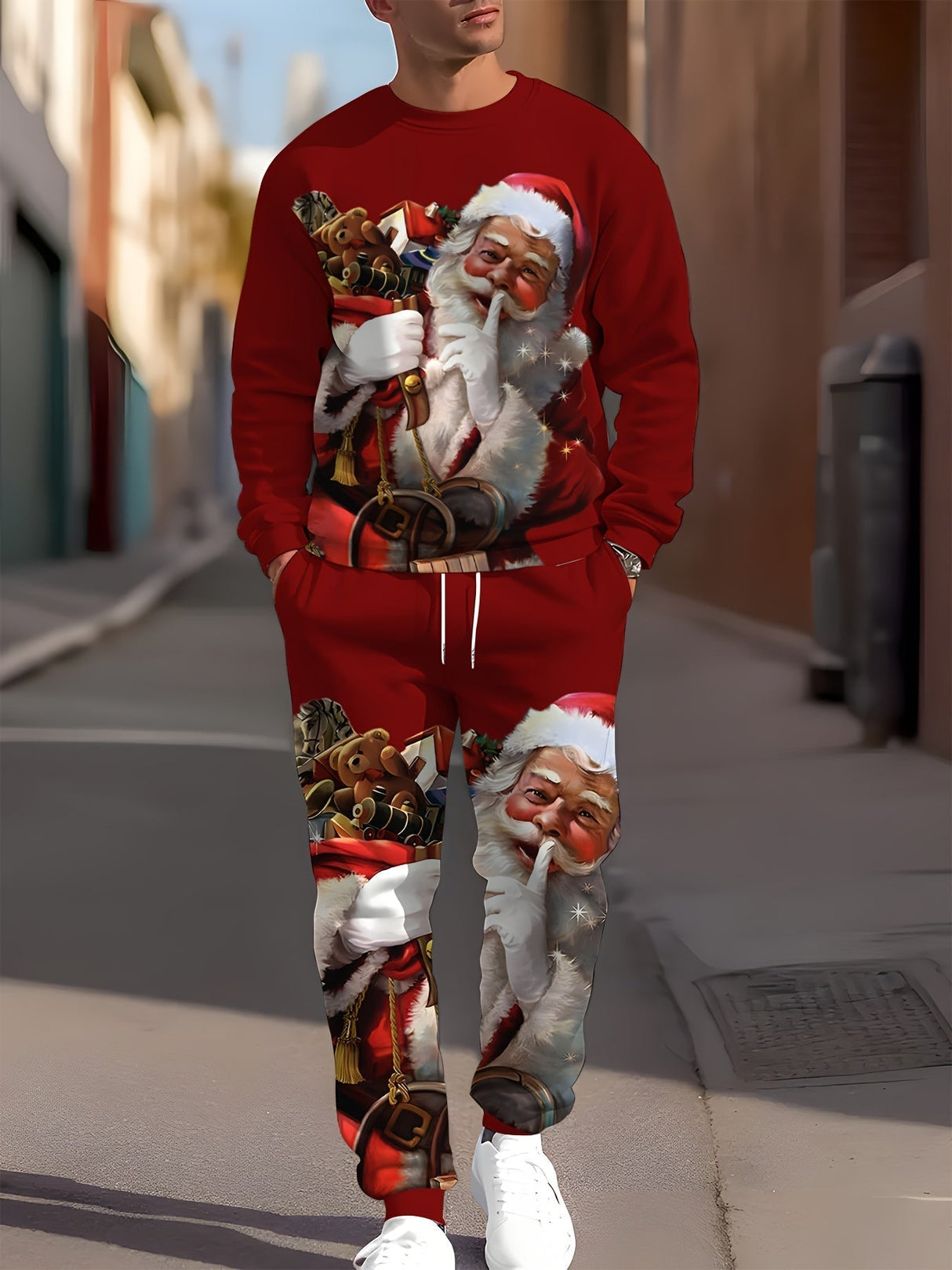 Unisex Jule Joggingdragt – Komfortabel Hoodie & Bukser Sæt