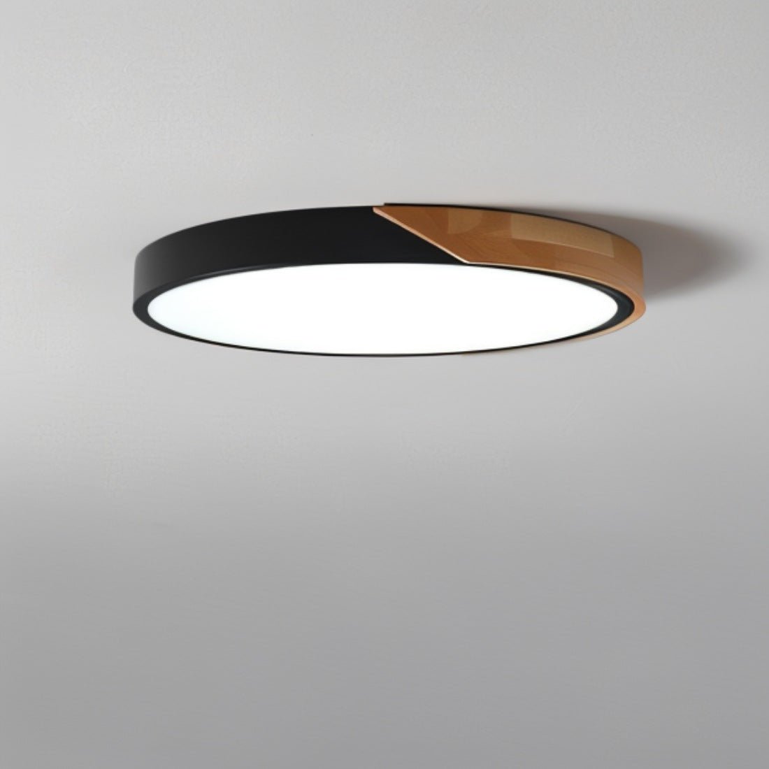 LumaLite - Stilfuld LED loftlampe med træ og akryldiffuser