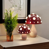 Svamp Bordlampe med Varmt LED Lys