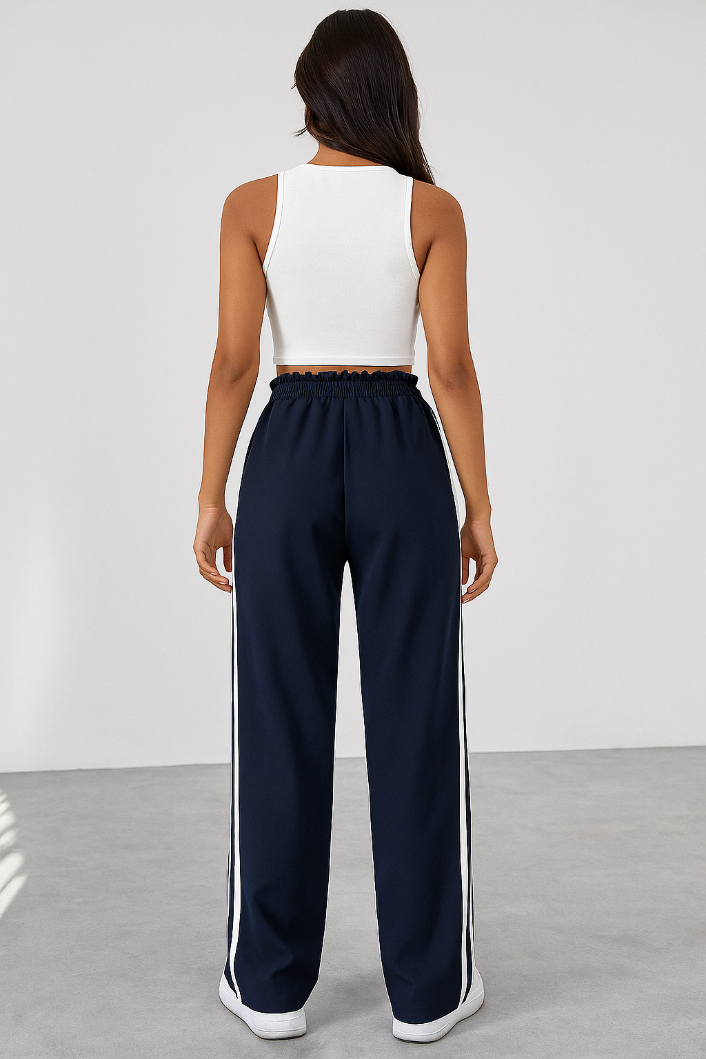 Women's Training Pants – Wide Pants with Double Side Stripe