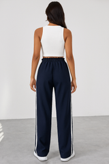 Women's Training Pants – Wide Pants with Double Side Stripe