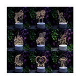 3D Dino LED Lampe – Natlampe til Børn med Farvet Lys