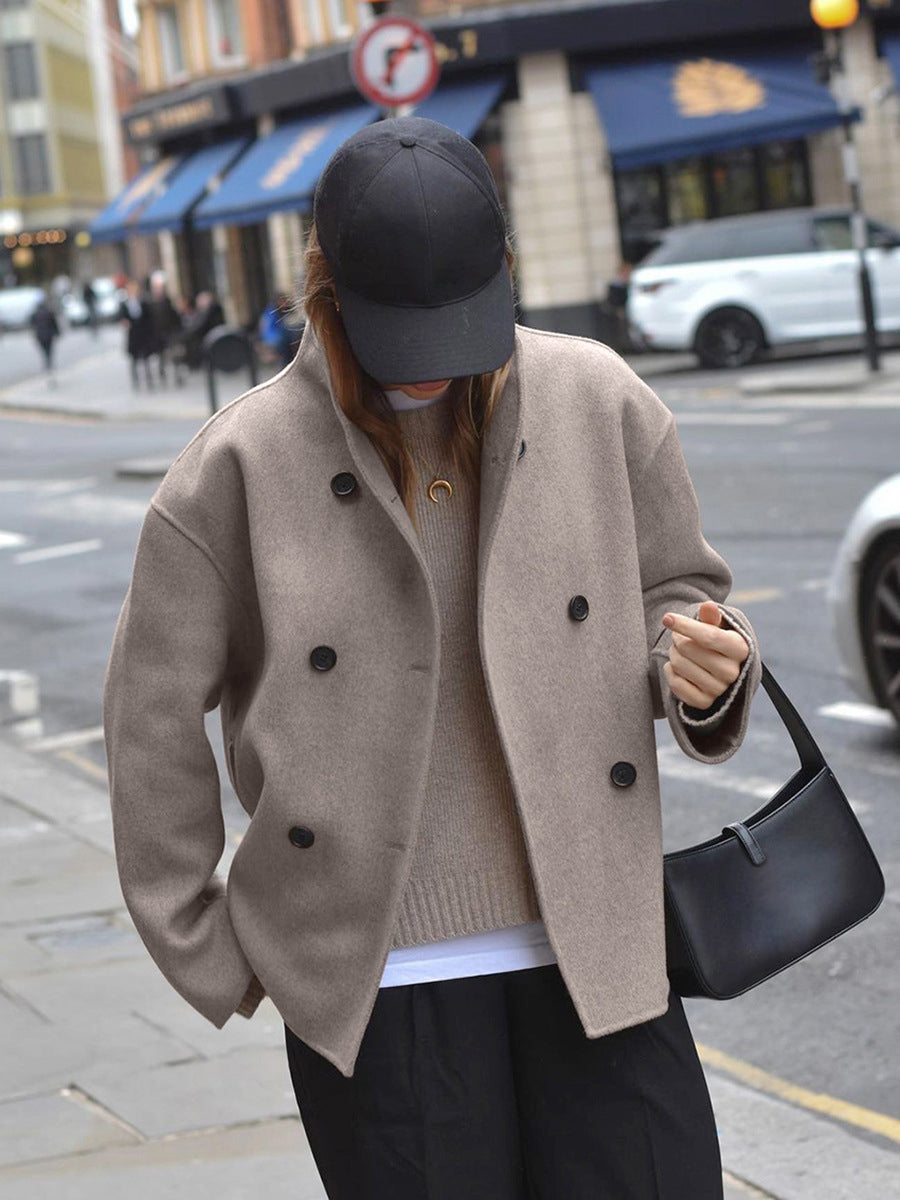 Oversized Button-Down Jakke til Damer - Stilfuld og Komfortabel