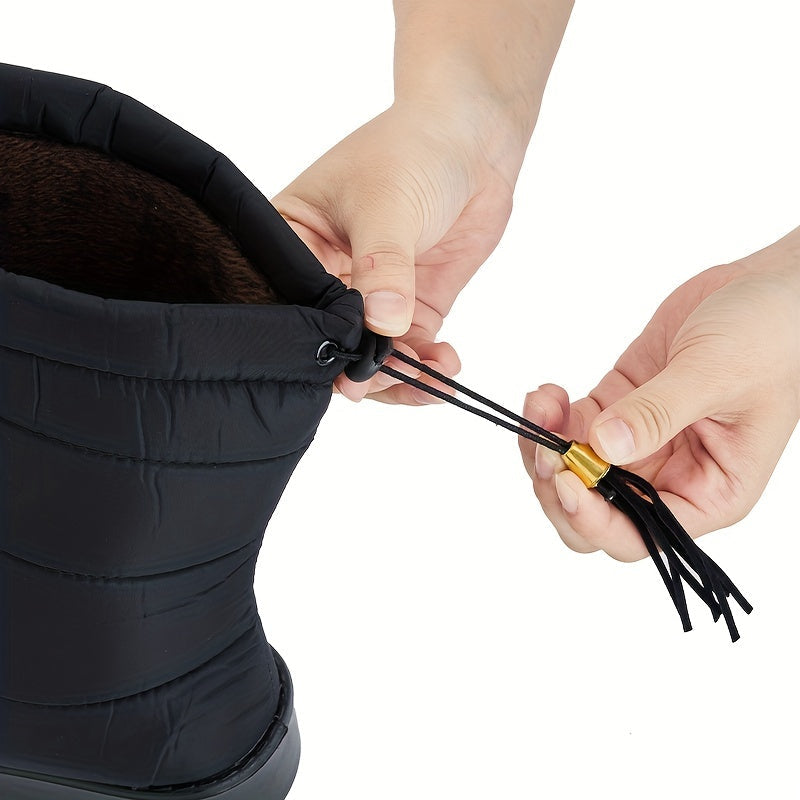 Forede vinterstøvler til damer – varme skridsikre støvler med snørelukning