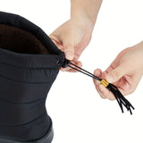 Forede vinterstøvler til damer – varme skridsikre støvler med snørelukning