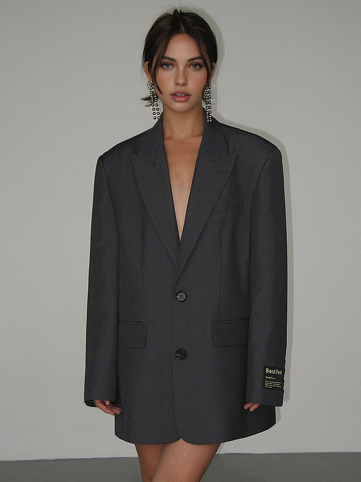 Oversized Klassisk Blazer med Tidløst Design