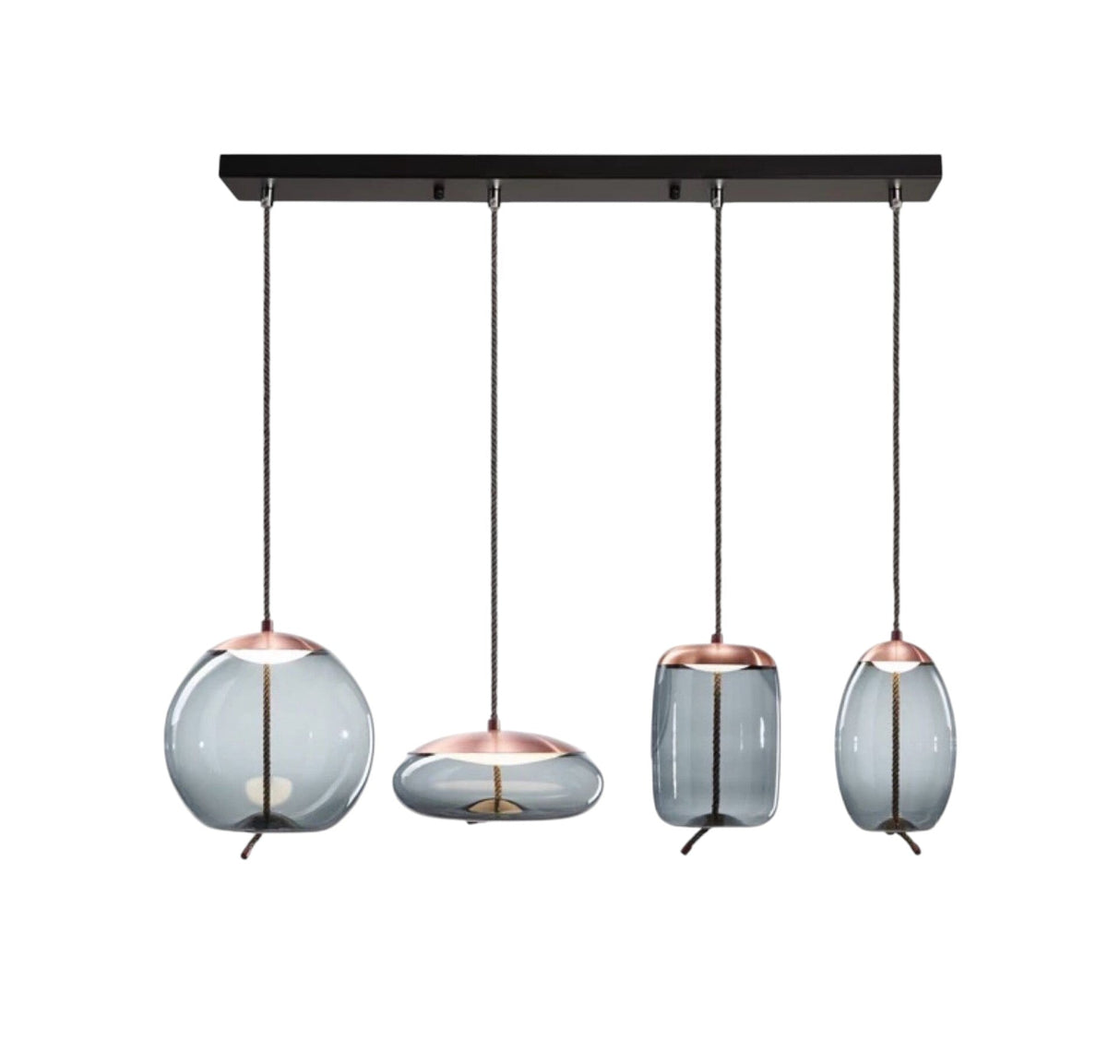 Moderne Loftlampe Rose Guld Design