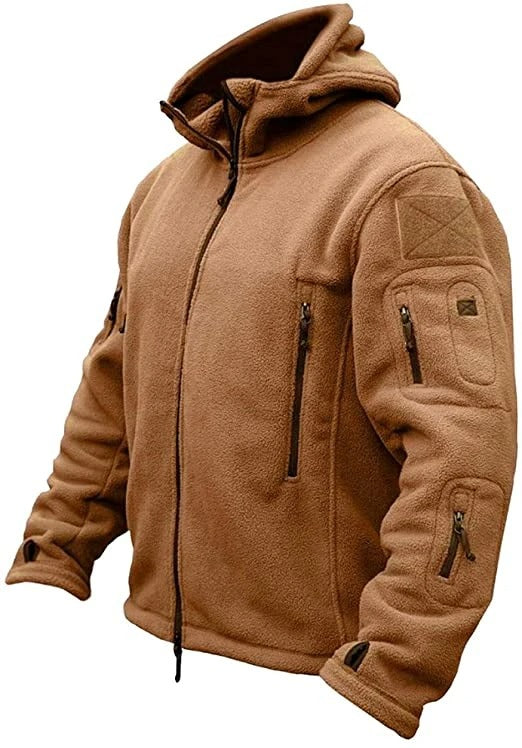 Herre Tactical Hoodie Jakke – Komfortabel Outdoor Jakke med Hætte