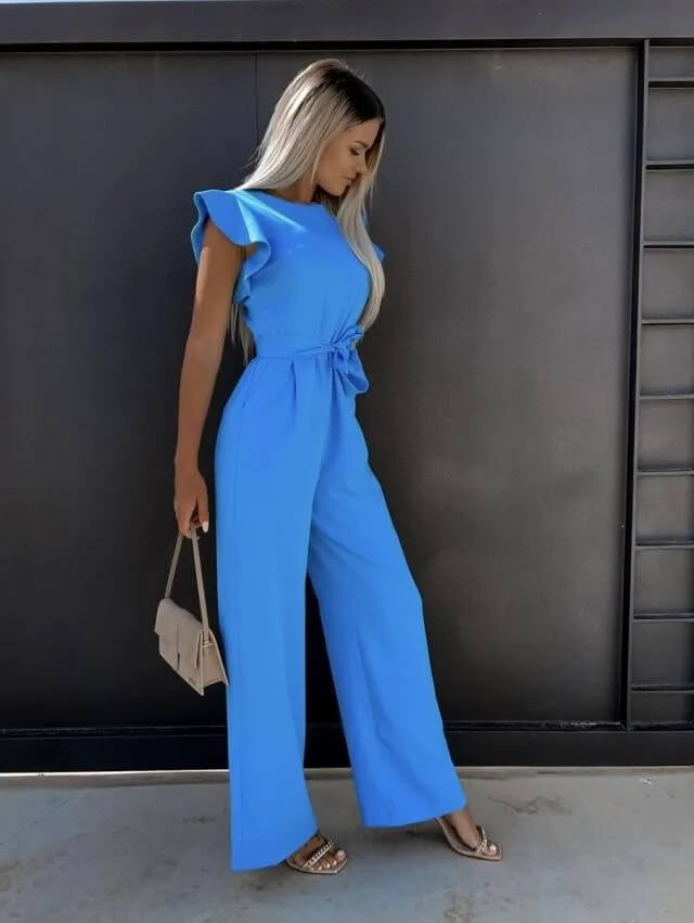 Elegant og Komfortabel Jumpsuit med Sommerfugleærmer