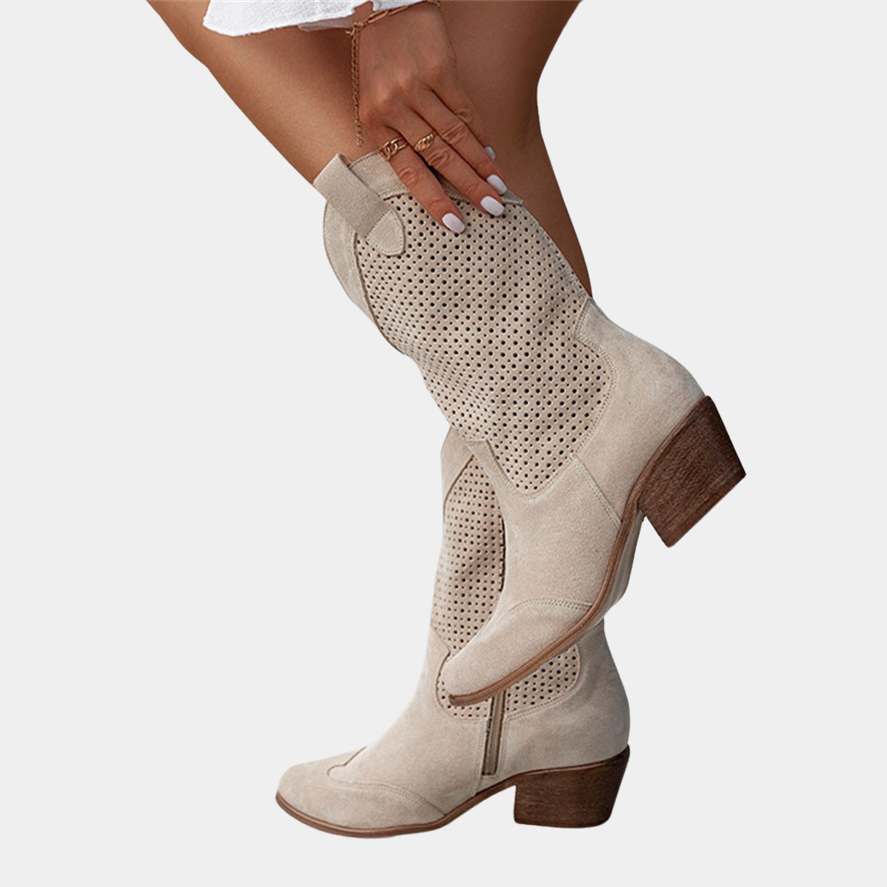 Åndbare Dame Cowboy Støvler - Tidløs Elegance til Ethvert Outfit