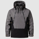 Men's Outdoor Winter Jacket – Warm Windproof Anorak with Hood