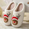 Christmas slippers for women – warm winter slippers with festive design