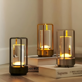 Modern mood lamp – Elegant cylindrical table lamp with warm light