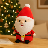 Weihnachtsdekoset – Plüsch-Weihnachtsmann, Rentier & Schneemann