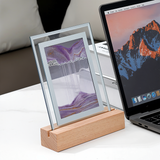 LED Sandkunst Ramme – Bevægelig Sandmaleri med Træbase